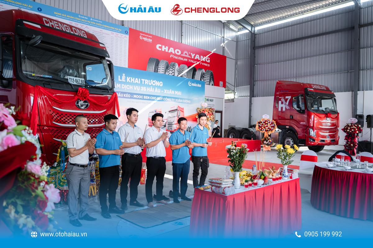 Khai Trương TTDV 3S Xuân Mai - Hải Âu & Bàn giao lô xe ChengLong cho Cty Thép Xuân Cương